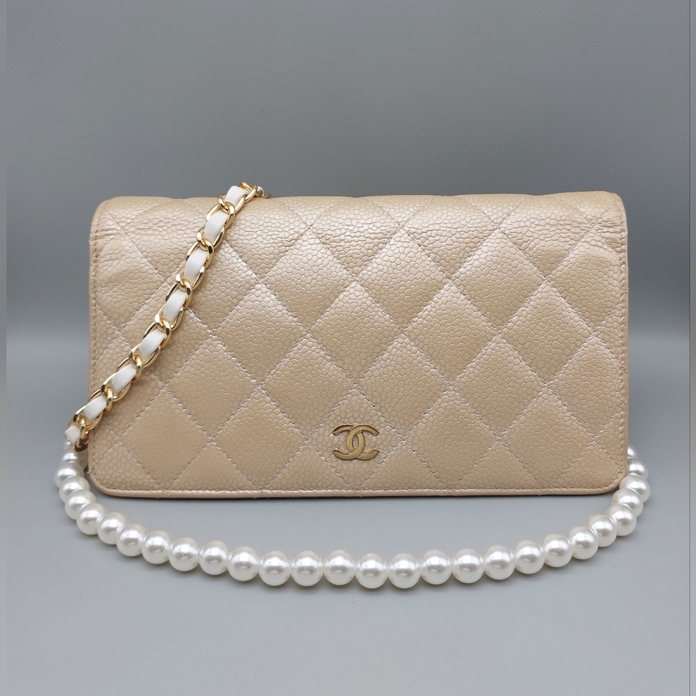 🖤CANEL Gold Metallic Quilted Leather Wallet/Clutch🖤 - Picture 17 of 17